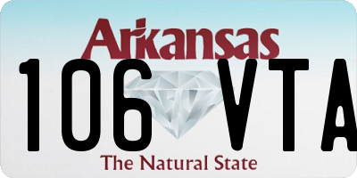 AR license plate 106VTA