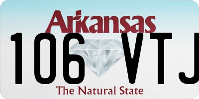 AR license plate 106VTJ