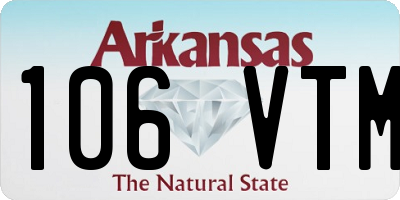 AR license plate 106VTM