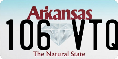 AR license plate 106VTQ