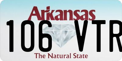 AR license plate 106VTR