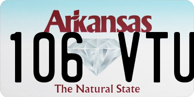 AR license plate 106VTU