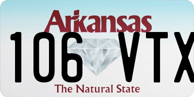 AR license plate 106VTX