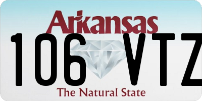 AR license plate 106VTZ