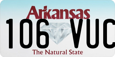 AR license plate 106VUC