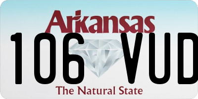 AR license plate 106VUD