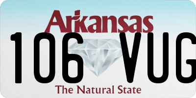 AR license plate 106VUG