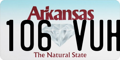 AR license plate 106VUH