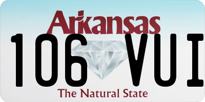 AR license plate 106VUI
