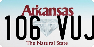 AR license plate 106VUJ