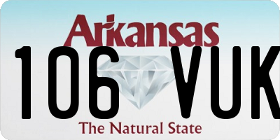 AR license plate 106VUK