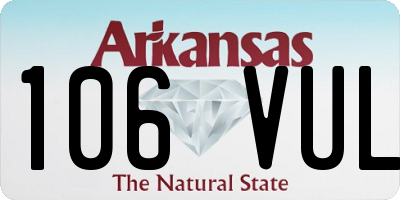 AR license plate 106VUL