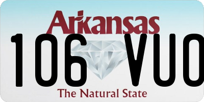 AR license plate 106VUO