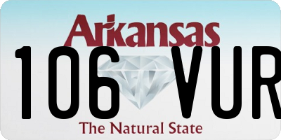 AR license plate 106VUR