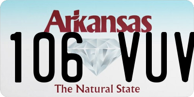 AR license plate 106VUV