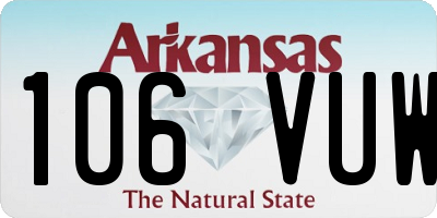 AR license plate 106VUW