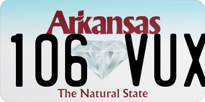 AR license plate 106VUX