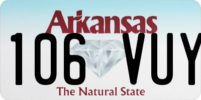 AR license plate 106VUY