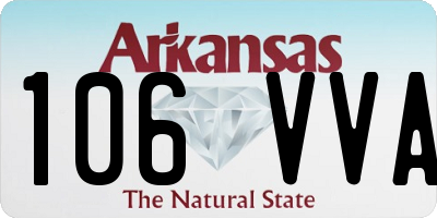 AR license plate 106VVA