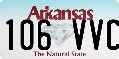AR license plate 106VVC