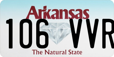 AR license plate 106VVR