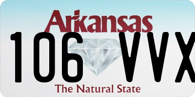 AR license plate 106VVX