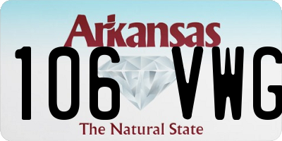 AR license plate 106VWG