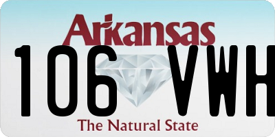 AR license plate 106VWH