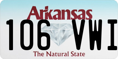 AR license plate 106VWI