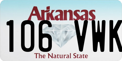 AR license plate 106VWK