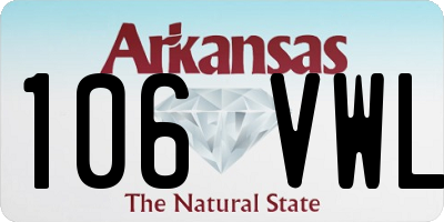 AR license plate 106VWL