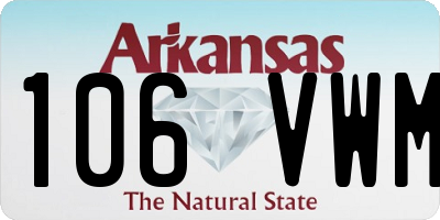 AR license plate 106VWM