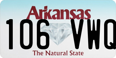 AR license plate 106VWQ
