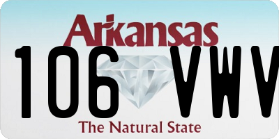 AR license plate 106VWV