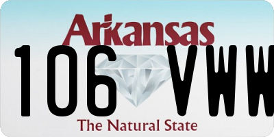 AR license plate 106VWW