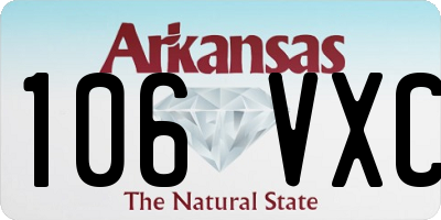 AR license plate 106VXC