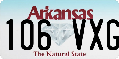 AR license plate 106VXG