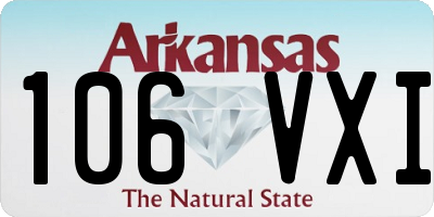 AR license plate 106VXI