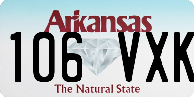 AR license plate 106VXK