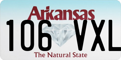 AR license plate 106VXL