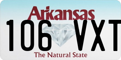AR license plate 106VXT