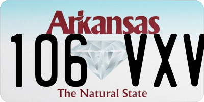 AR license plate 106VXV