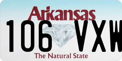 AR license plate 106VXW