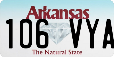 AR license plate 106VYA