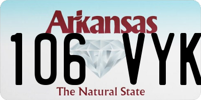 AR license plate 106VYK