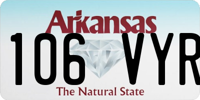 AR license plate 106VYR