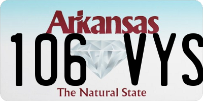 AR license plate 106VYS