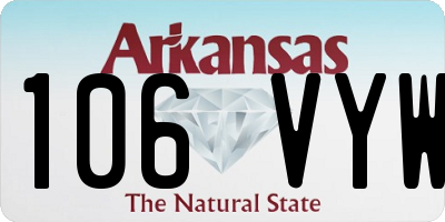 AR license plate 106VYW