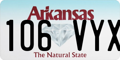 AR license plate 106VYX