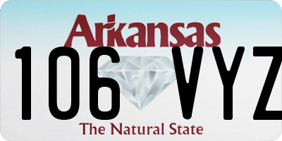 AR license plate 106VYZ